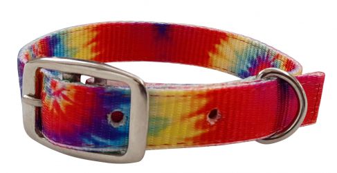 Showman Couture Tye Dye print nylon dog collar